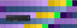 latest twitter message with colored squares. no more, no less