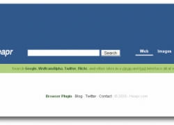 Heapr.com – shows Google and Twitter results side by side